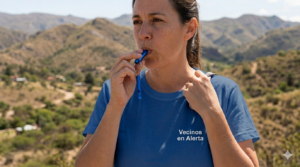 El silbato que activa al barrio: nueva campaña de seguridad en Punilla